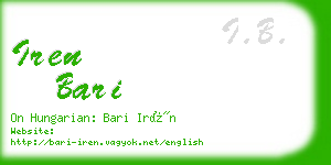 iren bari business card